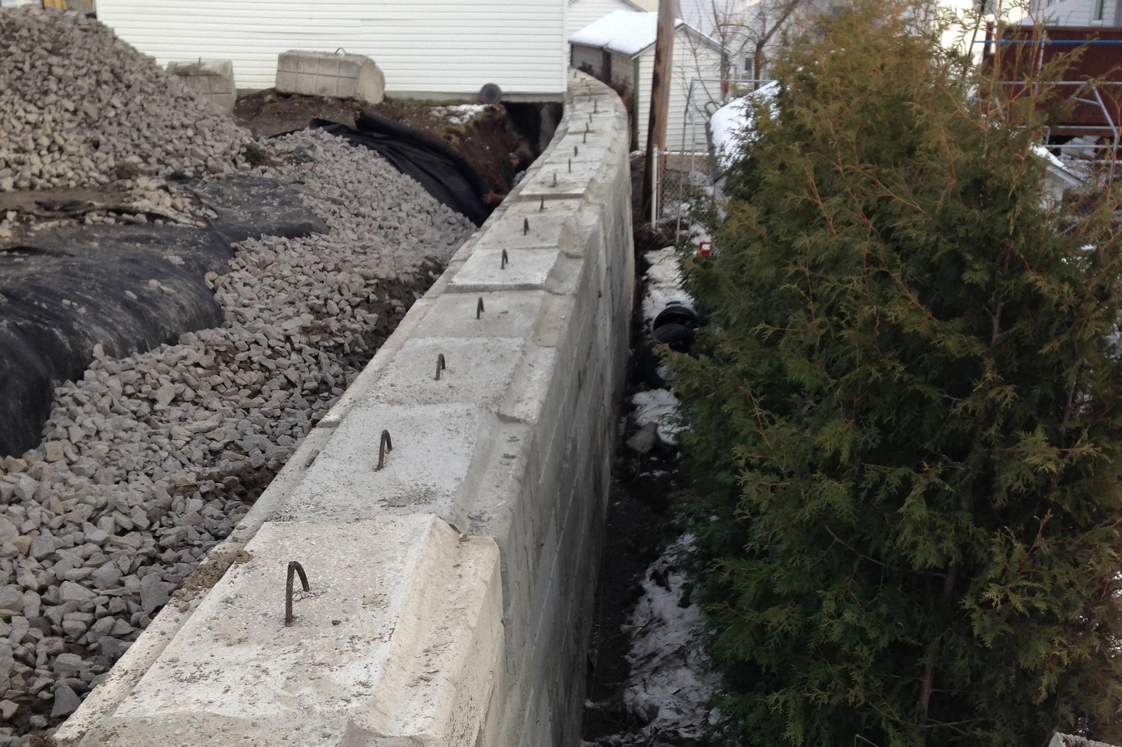 Service de Mur de soutènement à Laval, Mirabel, Oka et sur la Rive-Nord de Montréal